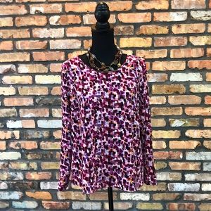 Investments Petites Maroon Blouse - PM